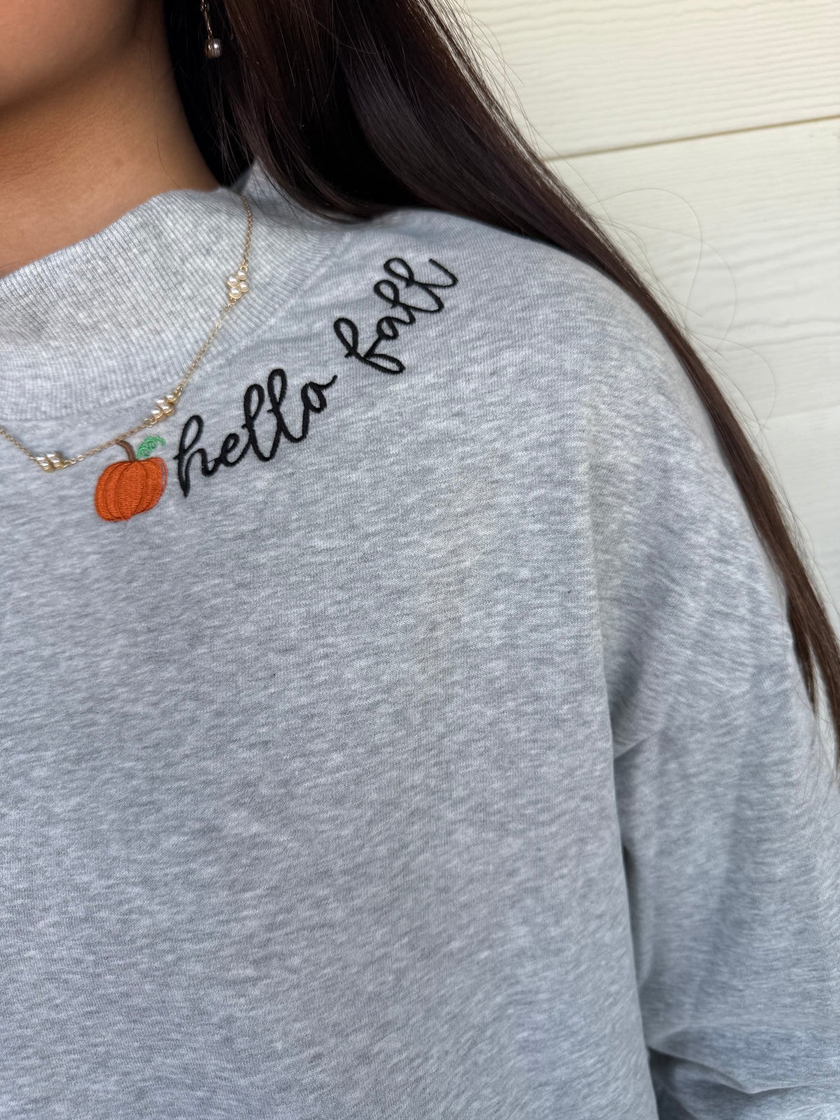 Hello Fall Mock-Neck