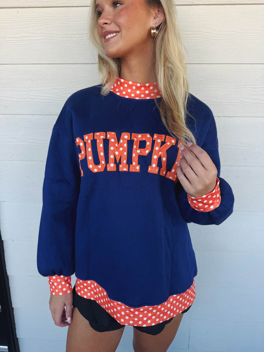 Polka dot pumpkin
